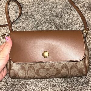 Reversible coach Crossbody